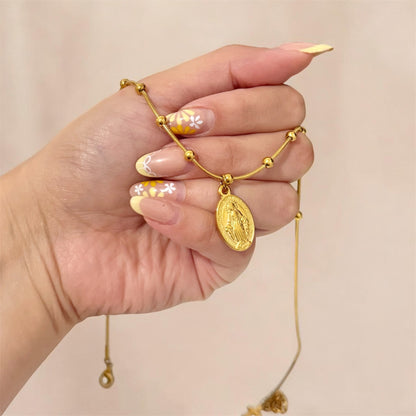 Virgin Mary Virgencita Necklaces Stainless Steel