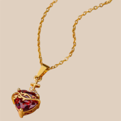 Sacred Heart Sagrado Corazón Stainless Steel Necklace
